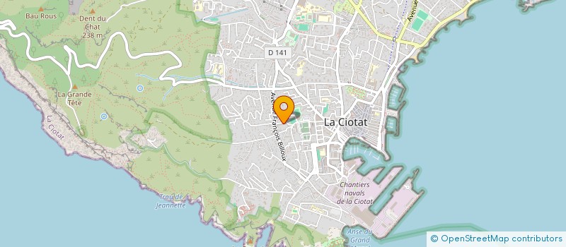 localisation de l'entreprise MADAME MARION GRANGER à LA CIOTAT