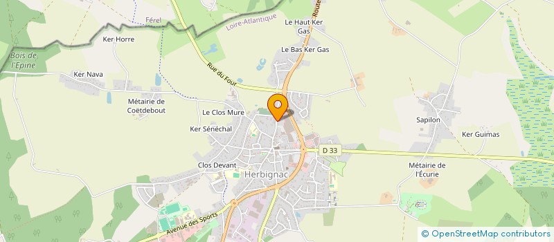 localisation de l'entreprise MADAME MARION GRAVELEAU à HERBIGNAC