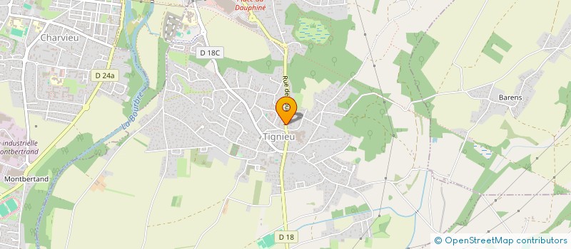 localisation de l'entreprise MADAME MARION GRET à TIGNIEU-JAMEYZIEU