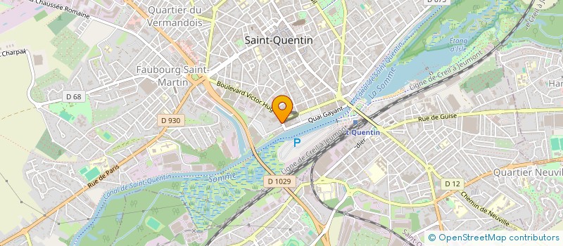 localisation de l'entreprise MADAME MARION GRISOT à SAINT-QUENTIN