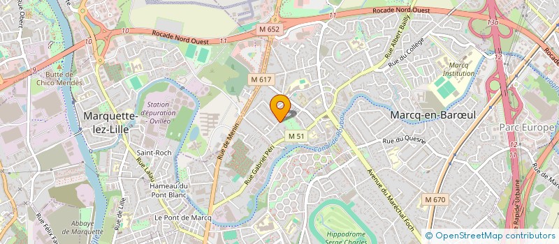 localisation de l'entreprise MADAME MARION GRYMONPREZ à MARCQ-EN-BARŒUL