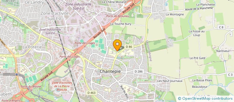 localisation de l'entreprise MADAME MARION GUEGUEN  CHANTEPIE