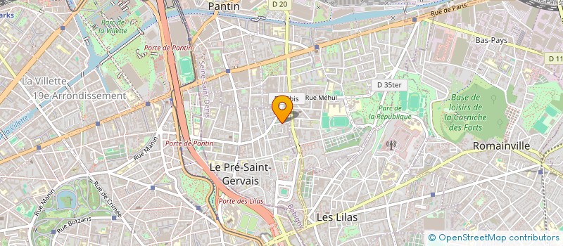 localisation de l'entreprise MADAME MARION GUERIN à LE PRE-SAINT-GERVAIS