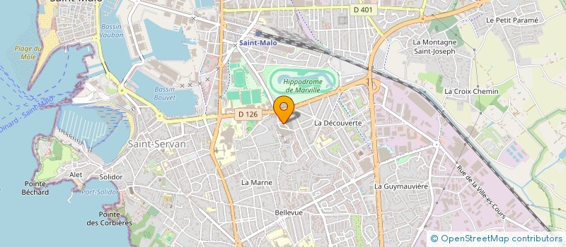 localisation de l'entreprise MADAME MARION GUIHARD  SAINT-MALO