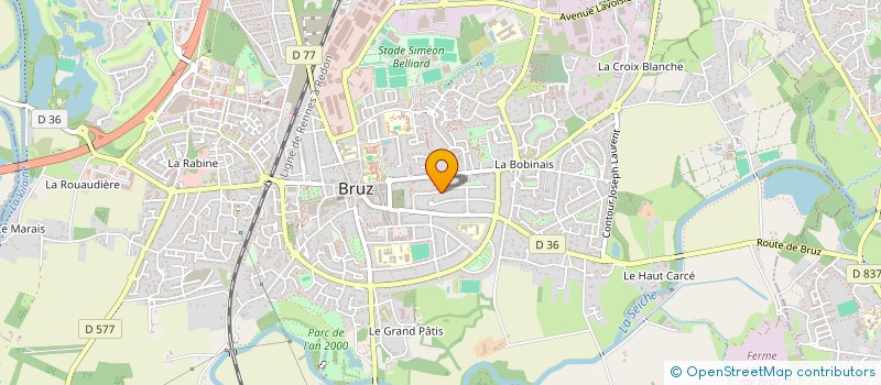 localisation de l'entreprise MADAME MARION GUILLAUMIN  BRUZ