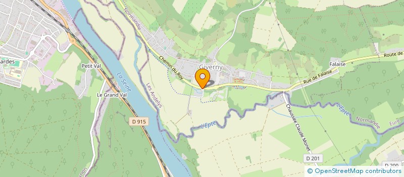 localisation de l'entreprise MADAME MARION GUILLEMARD  GIVERNY