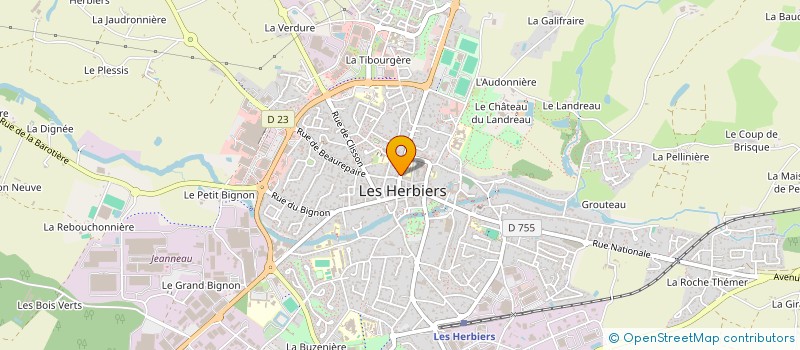 localisation de l'entreprise MADAME MARION GUILLEMET  LES HERBIERS