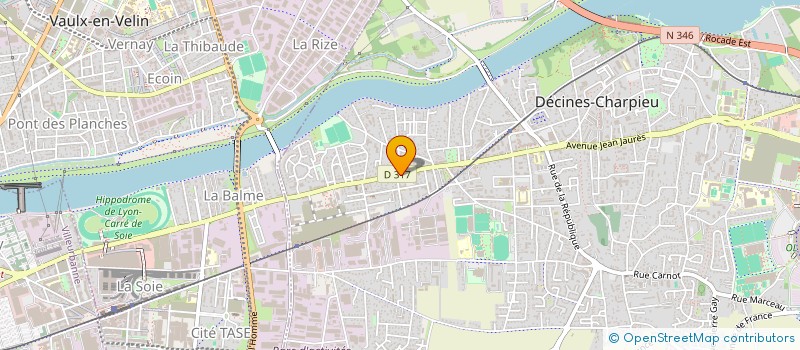 localisation de l'entreprise MADAME MARION GUILLERME  DECINES-CHARPIEU