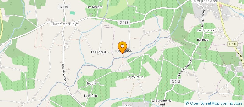 localisation de l'entreprise MADAME MARION GUILLON à LARUSCADE