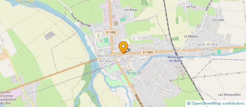 localisation de l'entreprise MADAME MARION GUILLOT  MONTROND-LES-BAINS