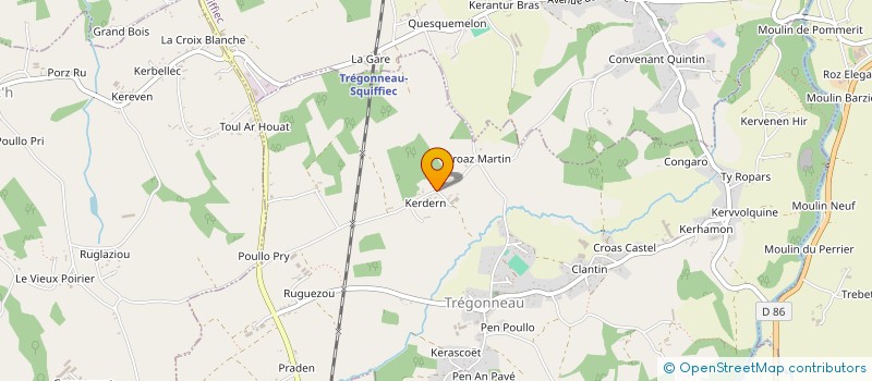 localisation de l'entreprise MADAME MARION GUILLOUX  TREGONNEAU