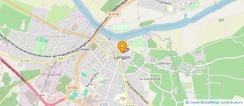 localisation de l'entreprise MADAME MARION GUIRAUD à LANGON