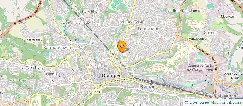 localisation de l'entreprise MADAME MARION GUYBERT  QUIMPER