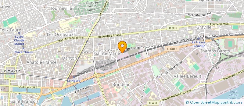 localisation de l'entreprise MADAME MARION HABBOUBA  LE HAVRE