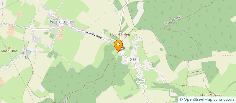 localisation de l'entreprise MADAME MARION HACHE  HERMELINGHEN