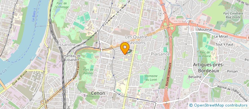 localisation de l'entreprise MADAME MARION HAGET  CENON