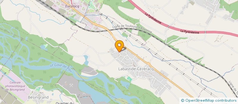 localisation de l'entreprise MADAME MARION HAGET-HOURMAGNOU  LABASTIDE CEZERACQ