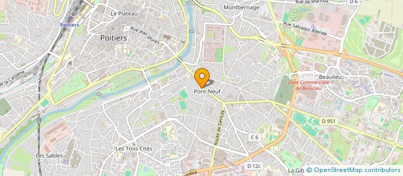 localisation de l'entreprise MADAME MARION HAMELIN  POITIERS