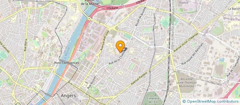 localisation de l'entreprise MADAME MARION HATTON à ANGERS