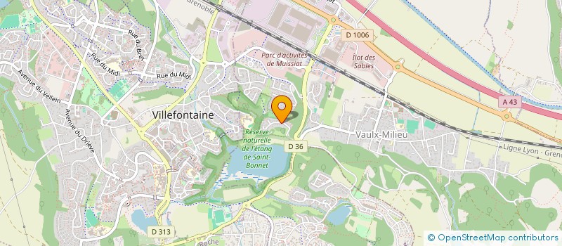 localisation de l'entreprise MADAME MARION HAUTIER à VAULX-MILIEU