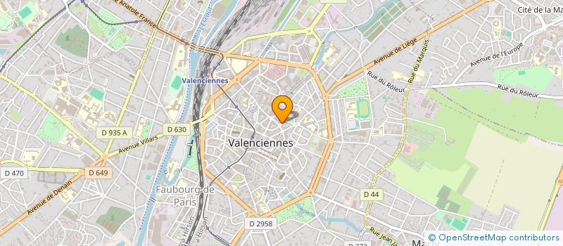 localisation de l'entreprise MADAME MARION HEDON à VALENCIENNES