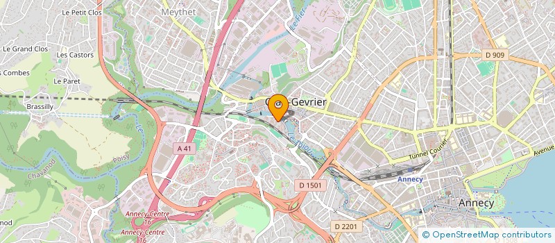 localisation de l'entreprise MADAME MARION HELAY à ANNECY