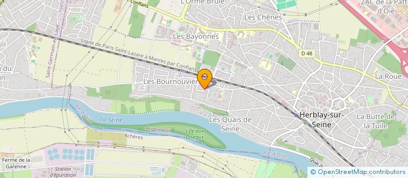 localisation de l'entreprise MADAME MARION HENNEQUIN  HERBLAY-SUR-SEINE