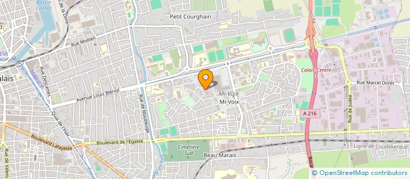 localisation de l'entreprise MADAME MARION HENON  CALAIS