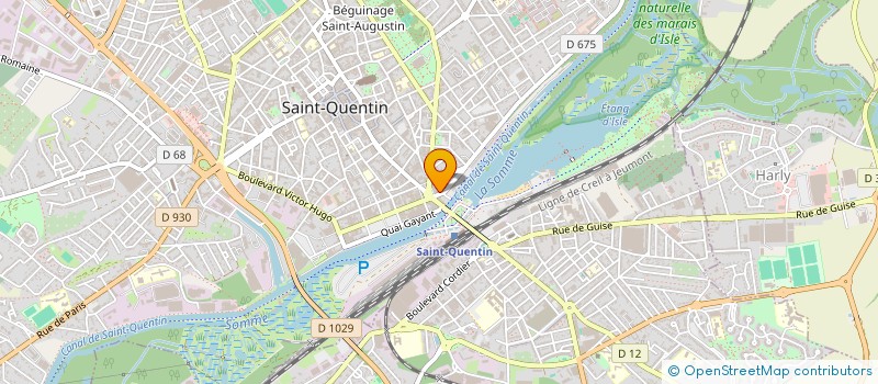 localisation de l'entreprise MADAME MARION HENRY à SAINT-QUENTIN