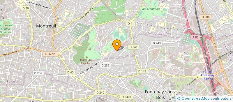 localisation de l'entreprise MADAME MARION HENRY à MONTREUIL