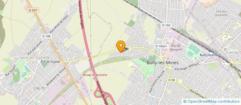 localisation de l'entreprise MADAME MARION HEUGUE  BULLY-LES-MINES