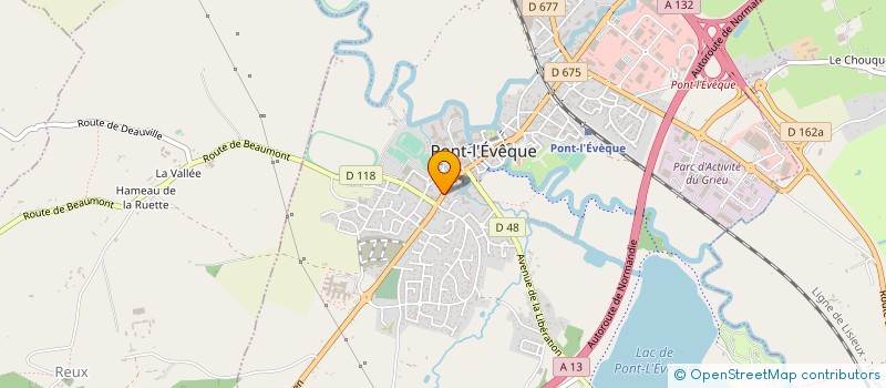 localisation de l'entreprise MADAME MARION HIRSCH  PONT L'EVEQUE