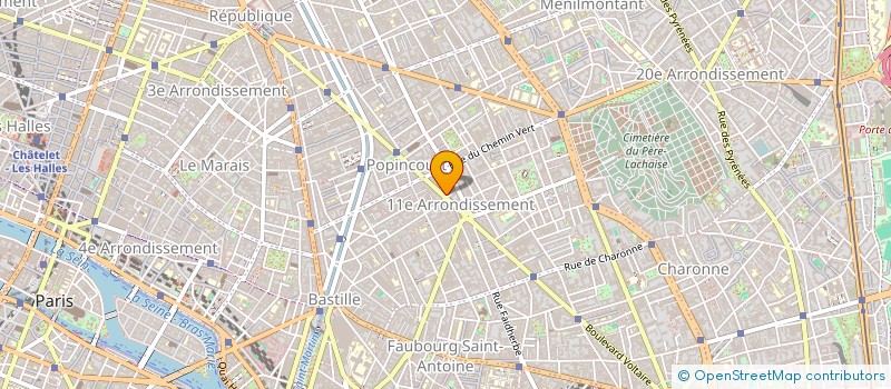 localisation de l'entreprise MADAME MARION HOCHART  PARIS