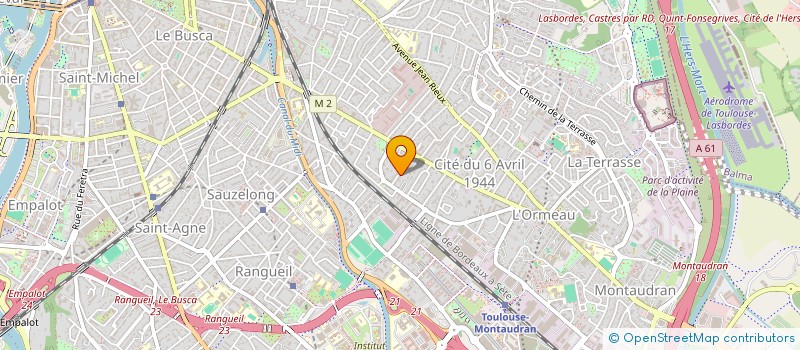 localisation de l'entreprise MADAME MARION HOCQUETTE  TOULOUSE