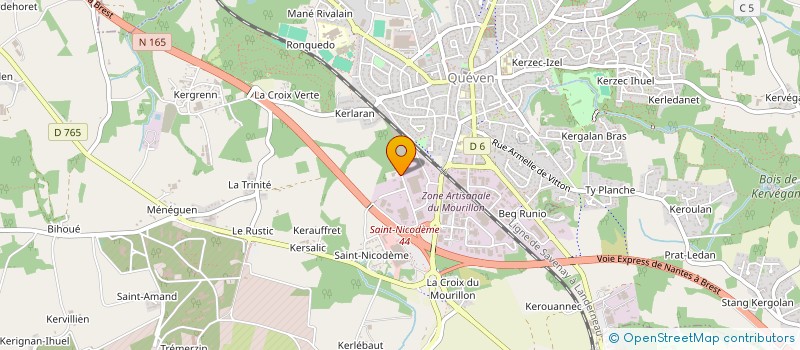 localisation de l'entreprise MADAME MARION HOREL  QUEVEN