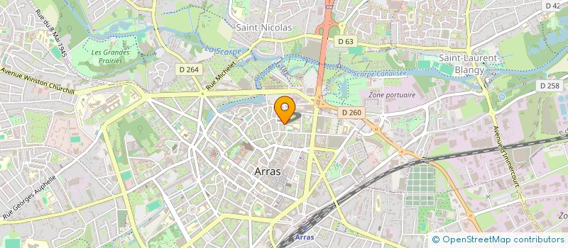 localisation de l'entreprise MADAME MARION HOURIEZ à ARRAS