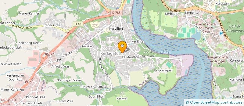 localisation de l'entreprise MADAME MARION HUET à QUIMPER