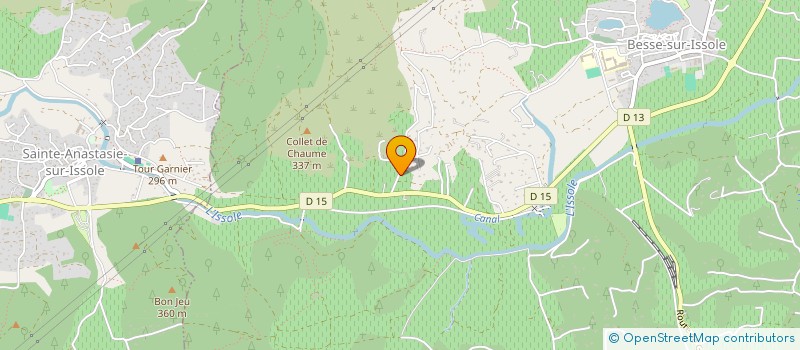 localisation de l'entreprise MADAME MARION HUGUES  BESSE-SUR-ISSOLE