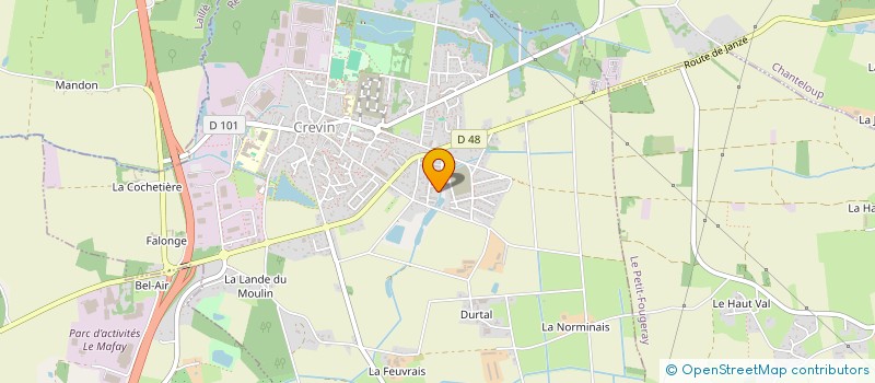 localisation de l'entreprise MADAME MARION HUGUET  CREVIN