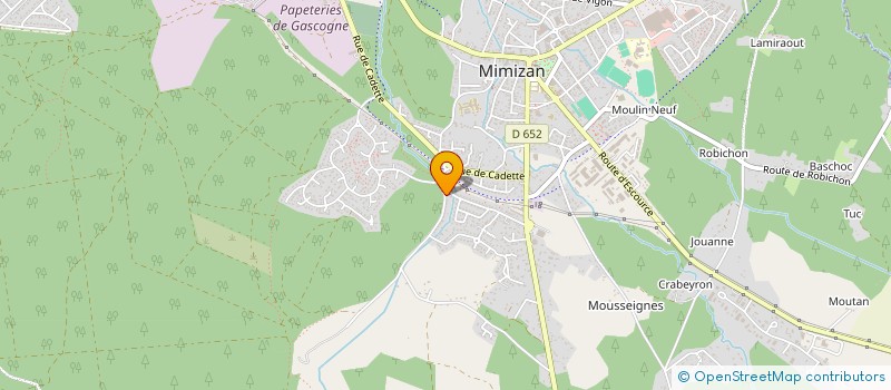 localisation de l'entreprise MADAME MARION HURELLE  MIMIZAN