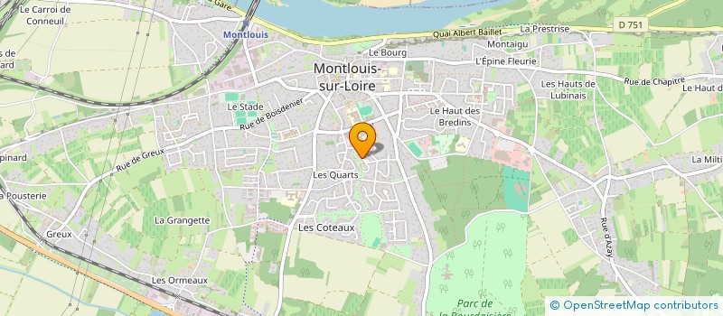 localisation de l'entreprise MADAME MARION HYVERNAT  MONTLOUIS-SUR-LOIRE