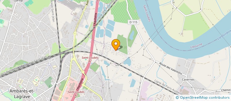 localisation de l'entreprise MADAME MARION ITHIE  SAINT-LOUBES