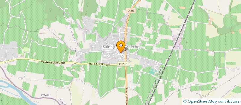 localisation de l'entreprise MADAME MARION JACQUEMET à SAINT-JUST-D'ARDECHE