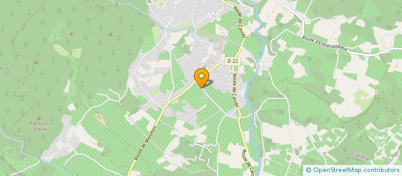 localisation de l'entreprise MADAME MARION JAMES  COTIGNAC