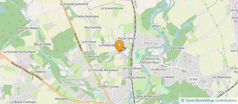 localisation de l'entreprise MADAME MARION JAMES  METTRAY