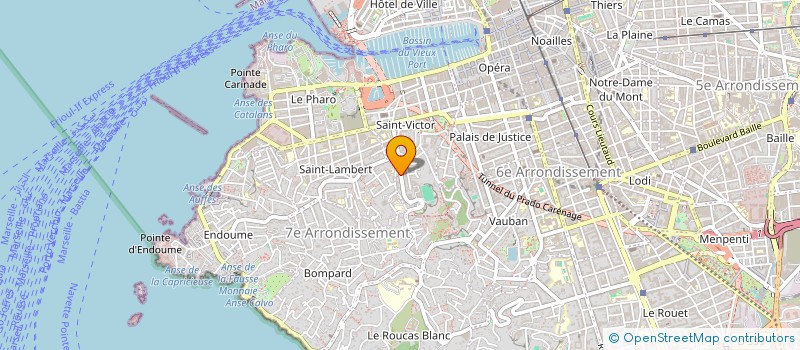 localisation de l'entreprise MADAME MARION JAMET à MARSEILLE