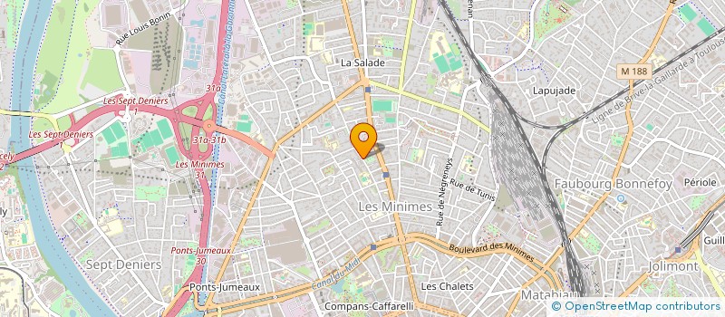 localisation de l'entreprise MADAME MARION JARRY  TOULOUSE