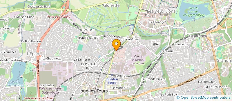 localisation de l'entreprise MADAME MARION JEANNE  JOUE-LES-TOURS