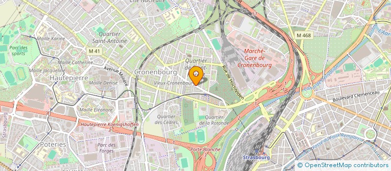 localisation de l'entreprise MADAME MARION JEANNEROT à STRASBOURG