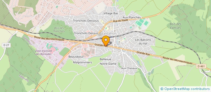 localisation de l'entreprise MADAME MARION JEANNEROT  VALDAHON